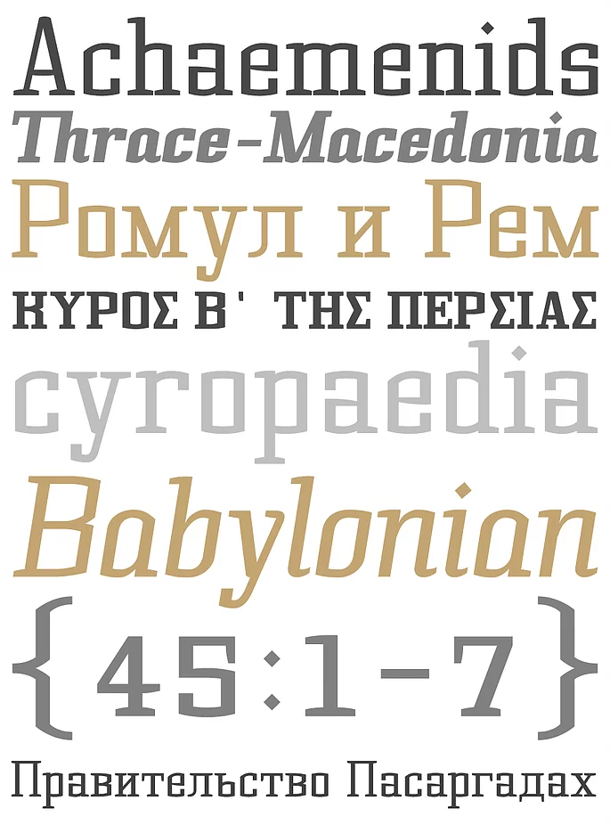 Cyrus Black Italic Font preview